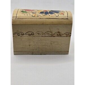 Hand Painted Mini Hand apainted Coffin Treasure Chest